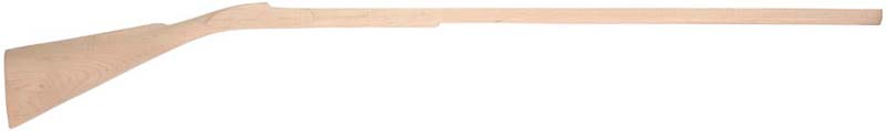 stock, Lancaster, pre shaped, non-inlet,
13/16" octagon, 42" barrel, semi-fancy maple stock, Lancaster, pre shaped, non-inlet,
13/16" octagon, 42" barrel, semi-fancy maple